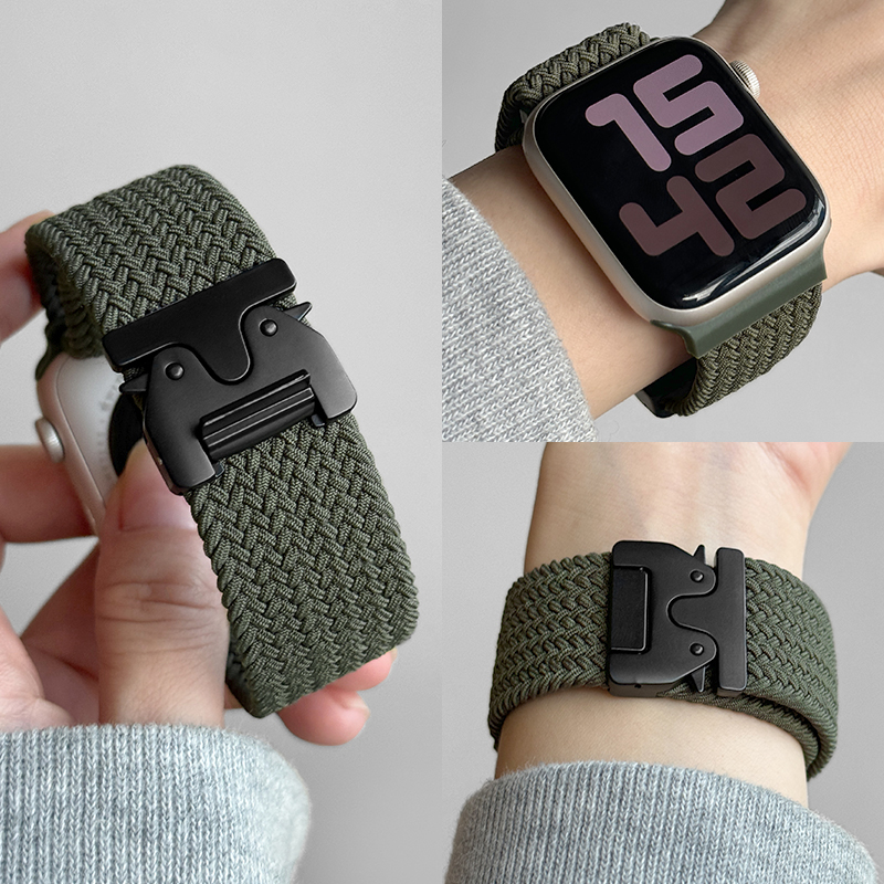 Solo Loop Strap - حزام حلقة منفرد مضفر لساعة أبل