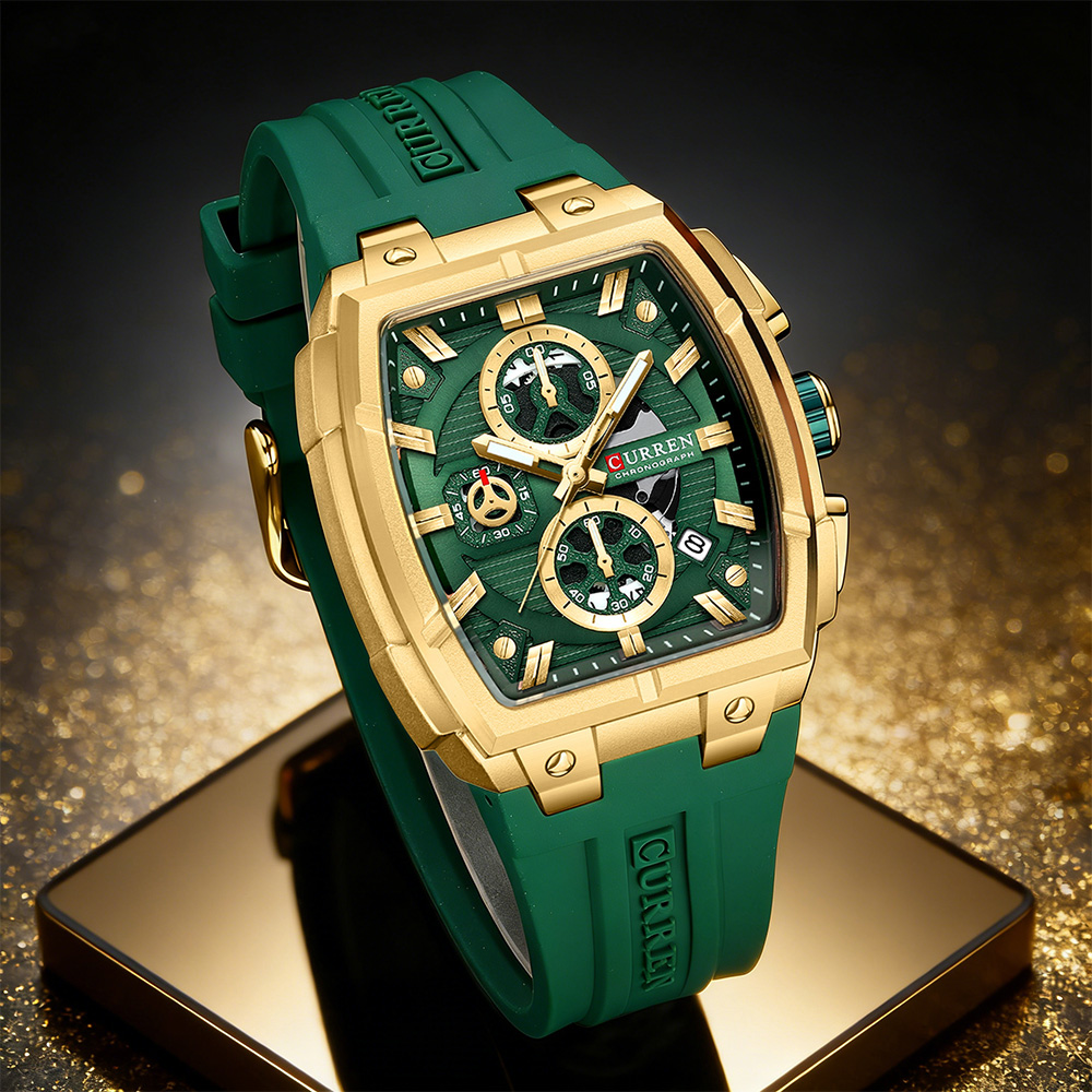 Accessories With Watch - ساعة CURREN الفاخرة للرجال، ساعة يد