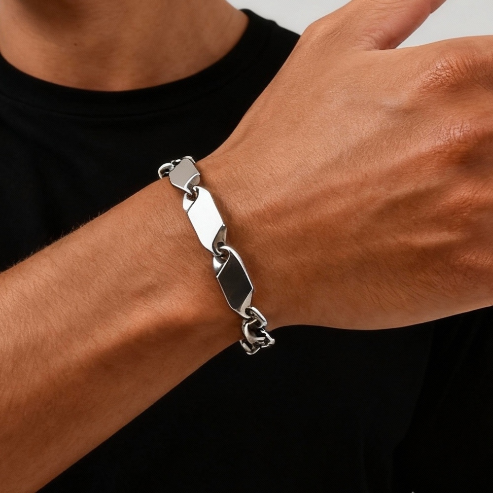Ceramic Link Bracelet - كول الشرير الفولاذ المقاوم للصدأ سلسلة