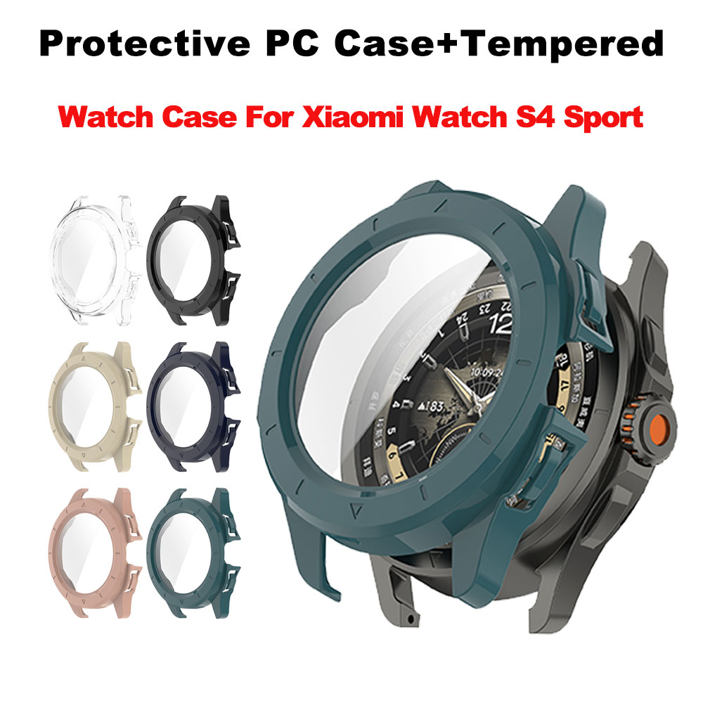 Xiaomi Smartwatch S4 Accessories - حافظة من الزجاج المقسى + PC