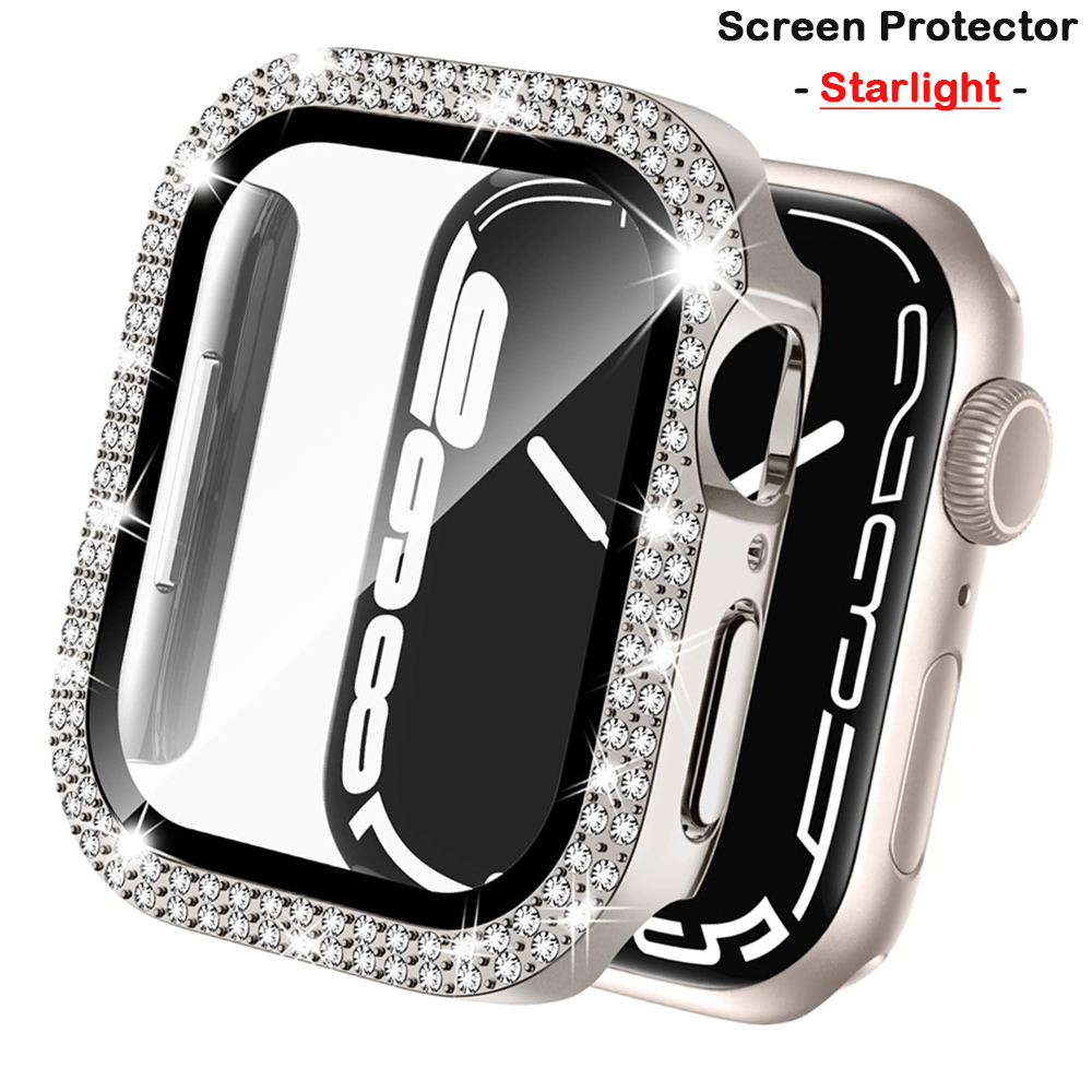 Apple Smartwatch Accessories - غطاء الماس لساعة أبل 45 مللي