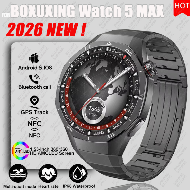 Smartwatch Instagram - 2026 جديد ساعة BOXUXING 5 ماكس
