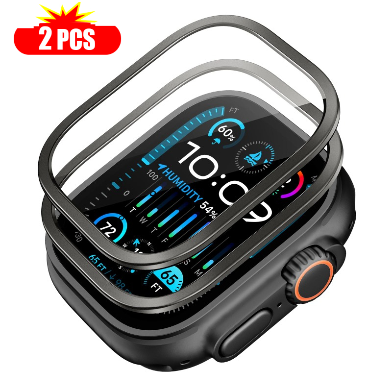 Apple Smartwatch Accessories - 2 قطعة الزجاج المقسى لساعة أبل