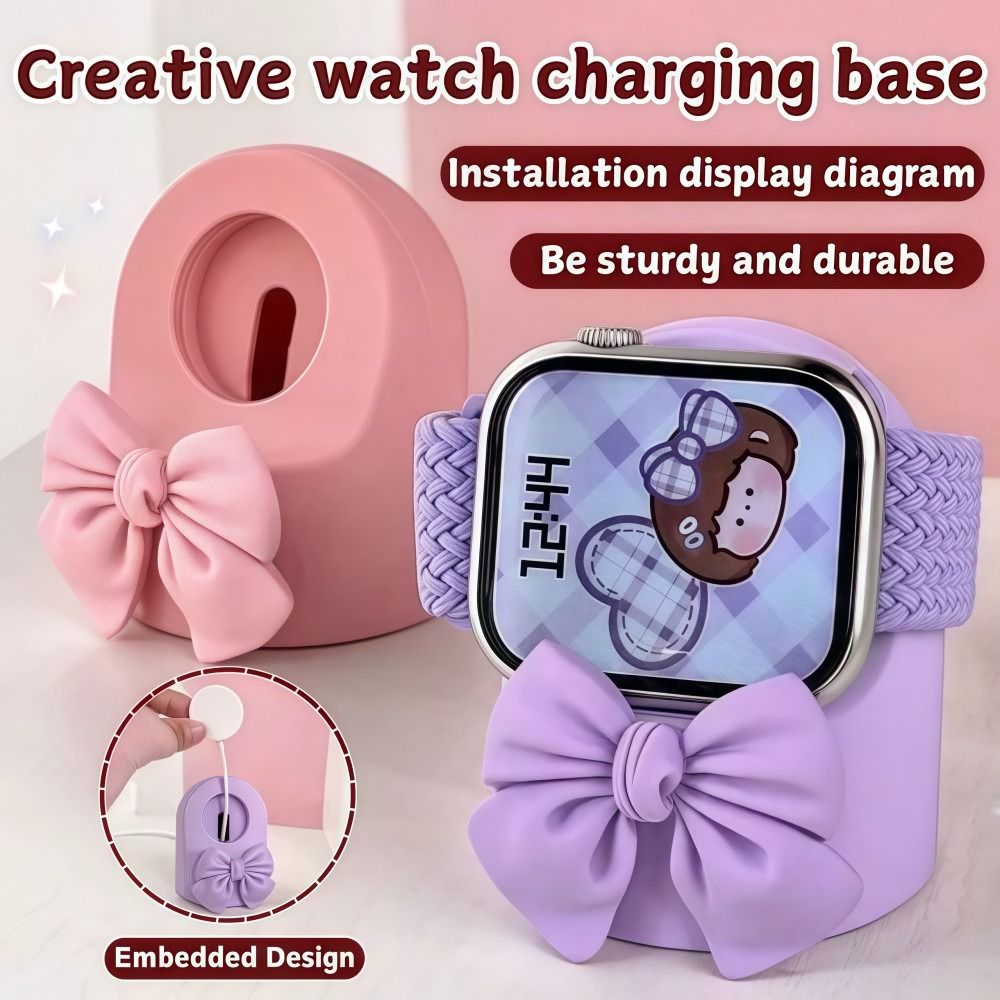 حامل شاحن ساعة ذكية بفيونكة مض - مراجعة Smartwatch Ac وسعره