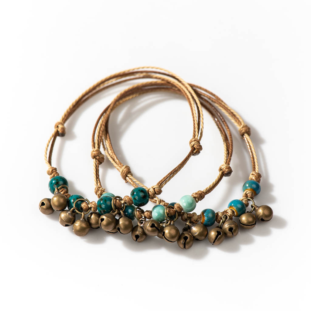 اليدوية السيراميك ريترو ستايل  - مراجعة Ceramic Link Bracelet وسعره
