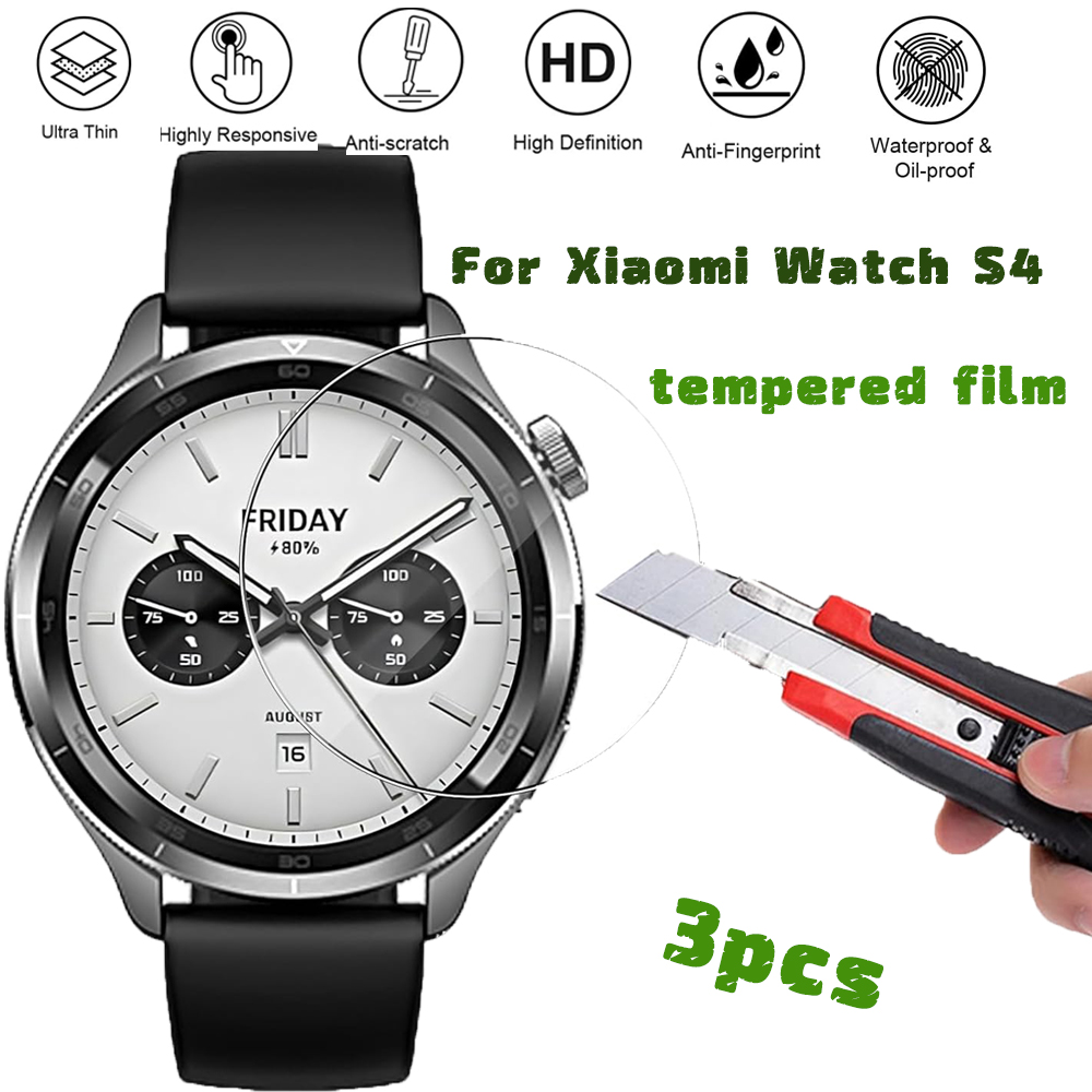 3 قطعة الزجاج المقسى Smartwatc - مراجعة Xiaomi Smartwatch Accessories وسعره