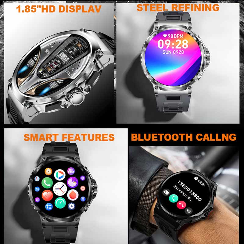 ساعة ذكية للرجال بشاشة عرض الش - مراجعة Smartwatch Instagram وسعره