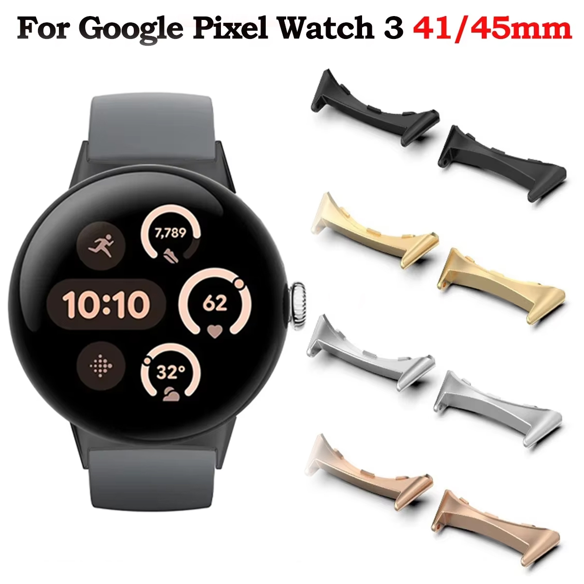 2 قطعة حزام ساعة اليد موصل محو - مراجعة Smartwatch Watch Accessories وسعره