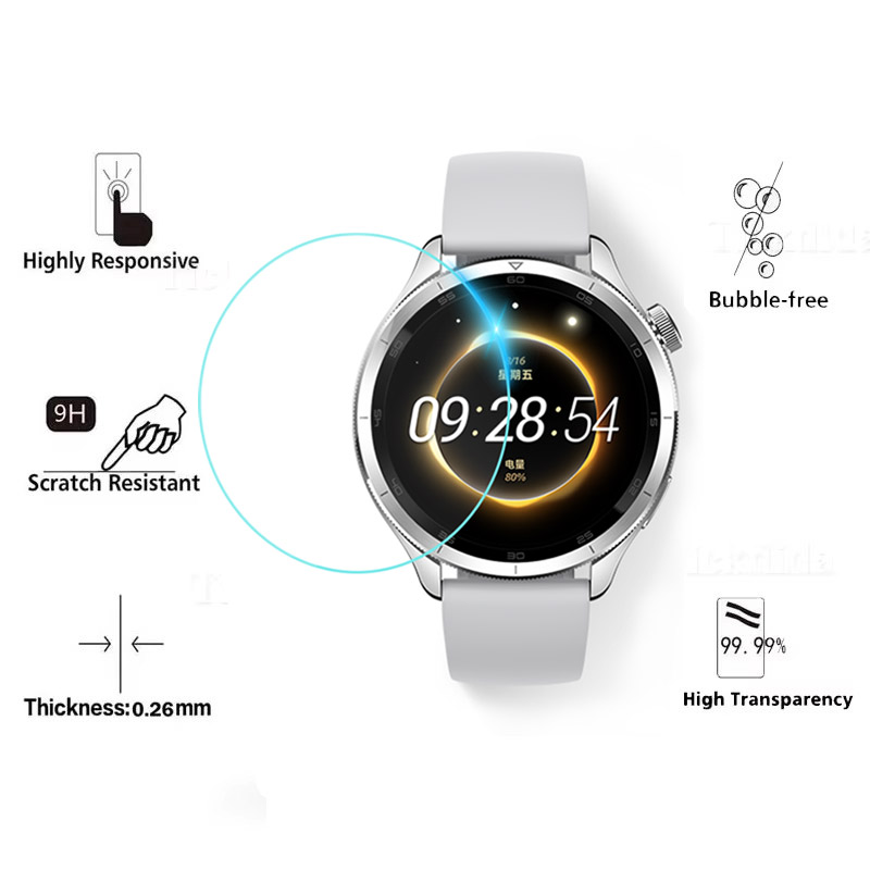 واقي شاشة من الزجاج المقوى لسا - مراجعة Xiaomi Smartwatch S4 Accessories وسعره