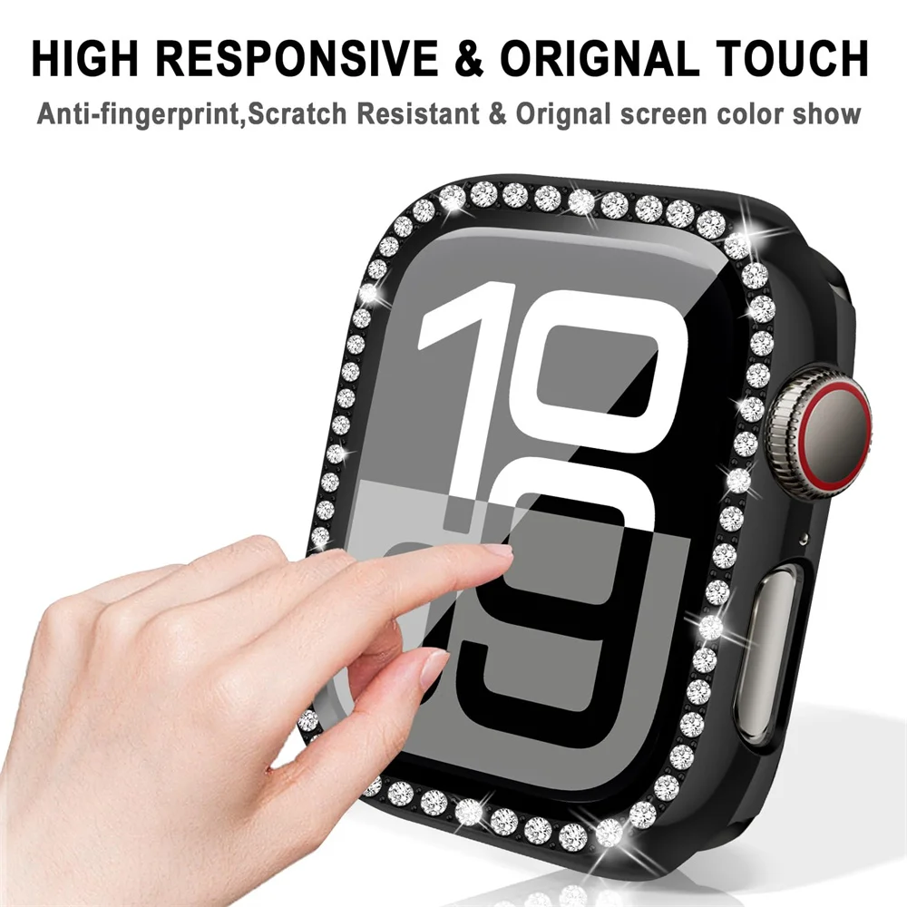 حافظة زجاجية + ماسية لسلسلة سا - مراجعة Apple Smartwatch Accessories وسعره
