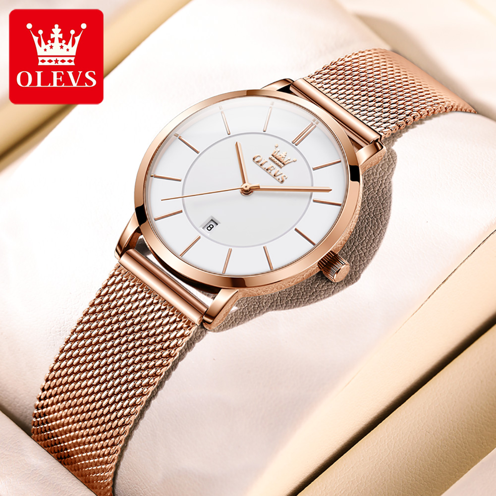 OLEVS ساعة نسائية 5869 أنيقة م - مراجعة Accessories With Watch وسعره