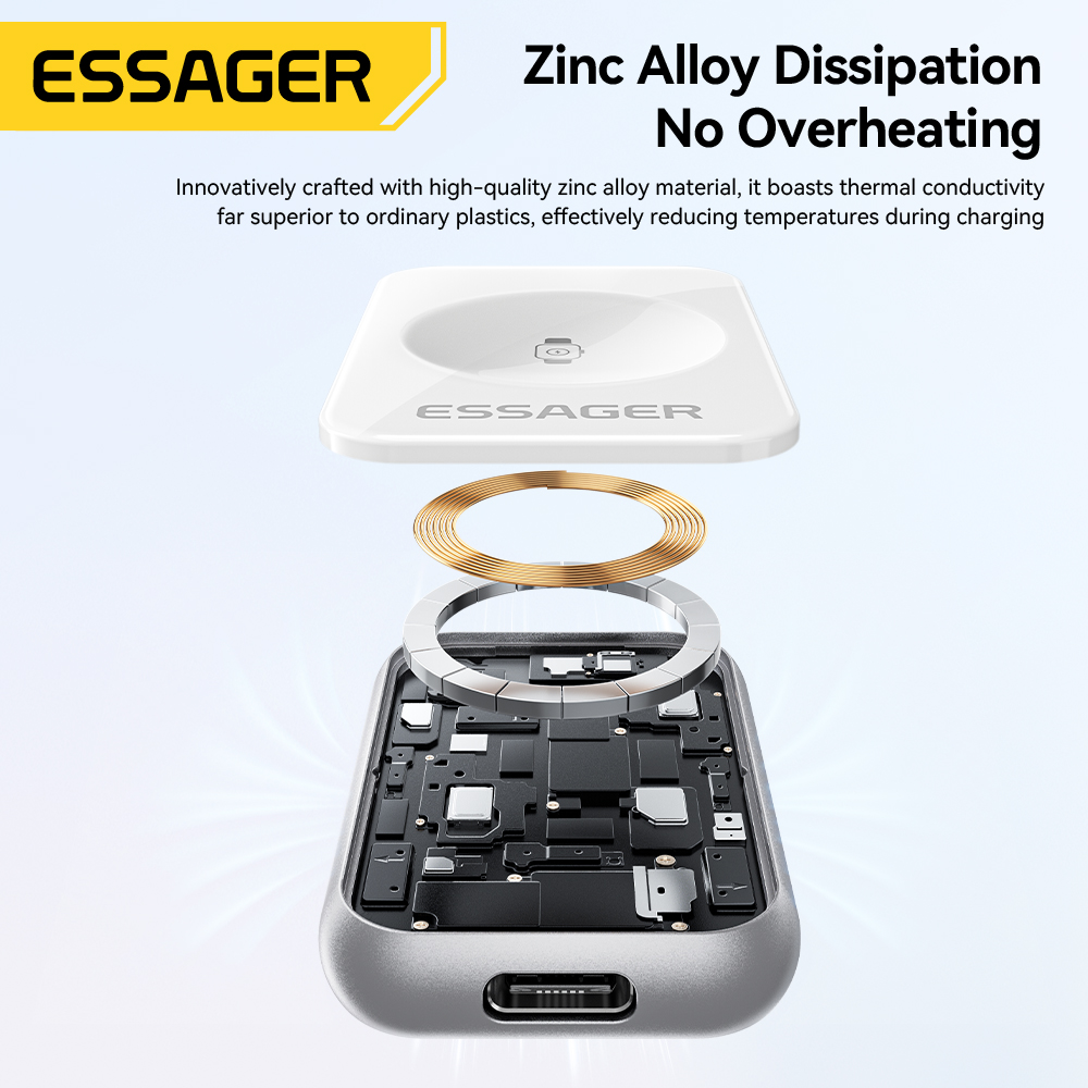 Essager 5W شاحن لاسلكي مغناطيس - مراجعة Smartwatch Ac وسعره