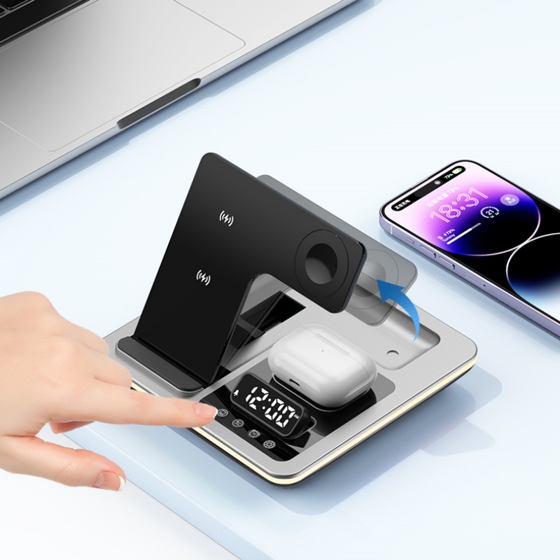 محطة شحن لاسلكية 5 في 1 مع إضا - مراجعة Smartwatch Ac وسعره