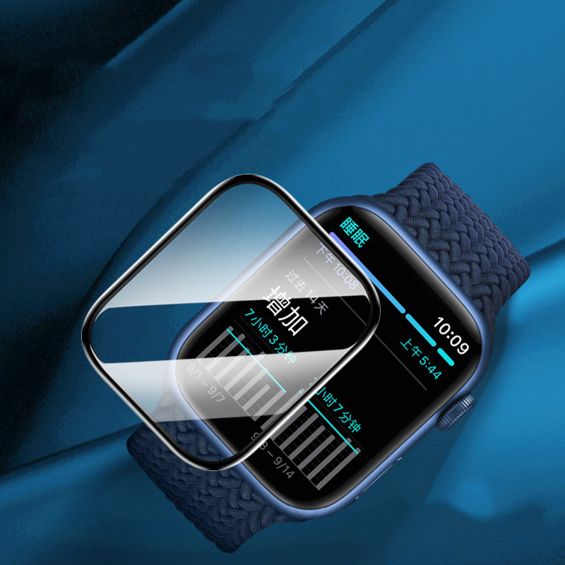 واقي شاشة لساعة أبل سلسلة 9 8  - مراجعة Apple Smartwatch Accessories وسعره