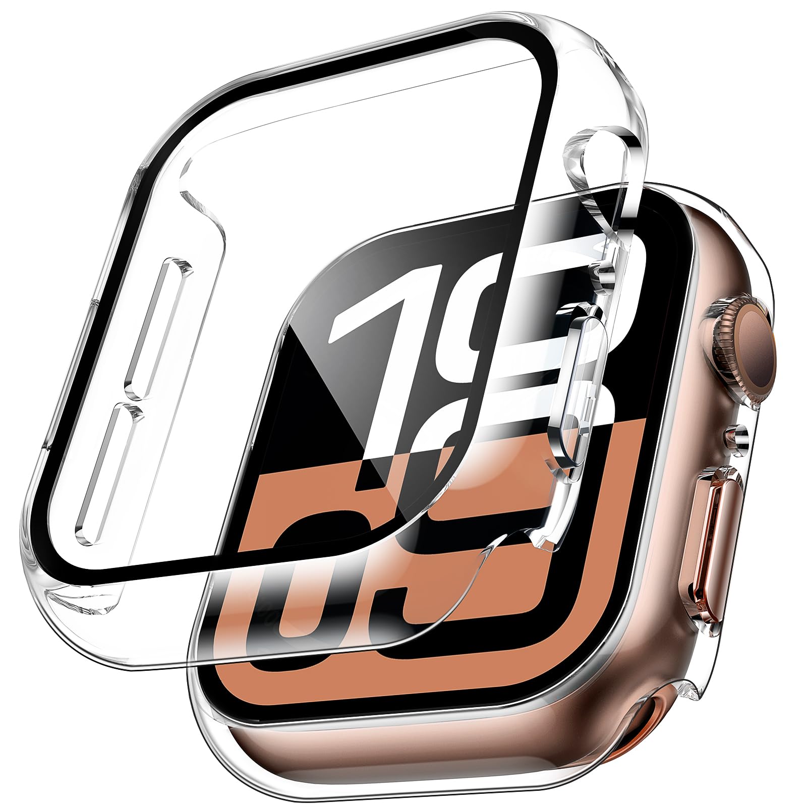 2 قطعة حافظة من الزجاج المقسى  - مراجعة Apple Smartwatch Accessories وسعره
