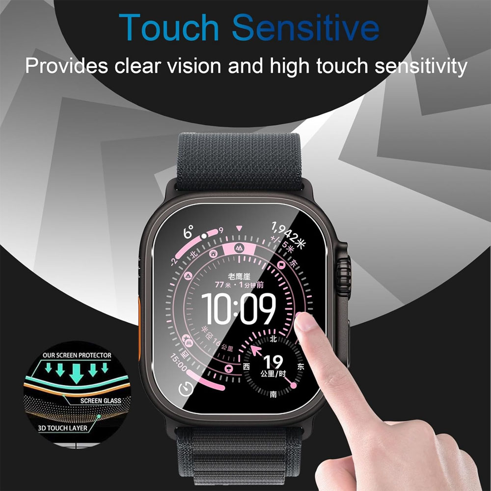 واقي شاشة من الزجاج المقسى لسا - مراجعة Apple Smartwatch Accessories وسعره