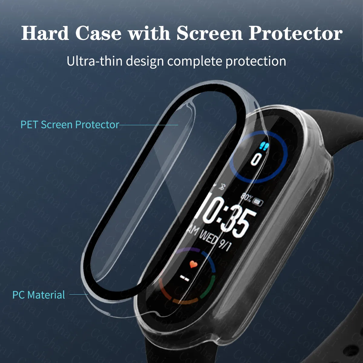 2in1 حامي الشاشة ل Xiaomi Mi B - مراجعة Xiaomi Smartwatch Accessories وسعره