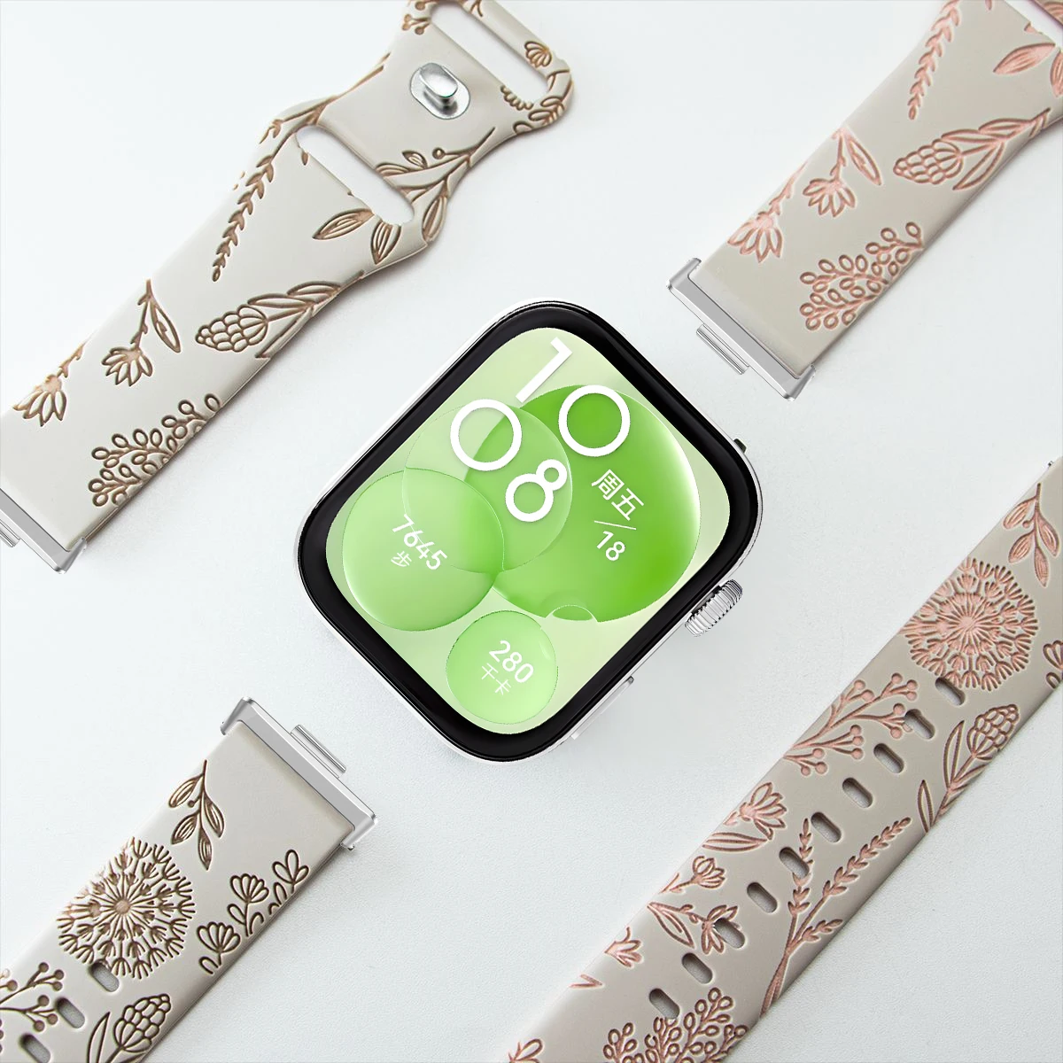 يطبع تصميم الفرقة لهواوي ساعة  - مراجعة Accessories With Watch وسعره