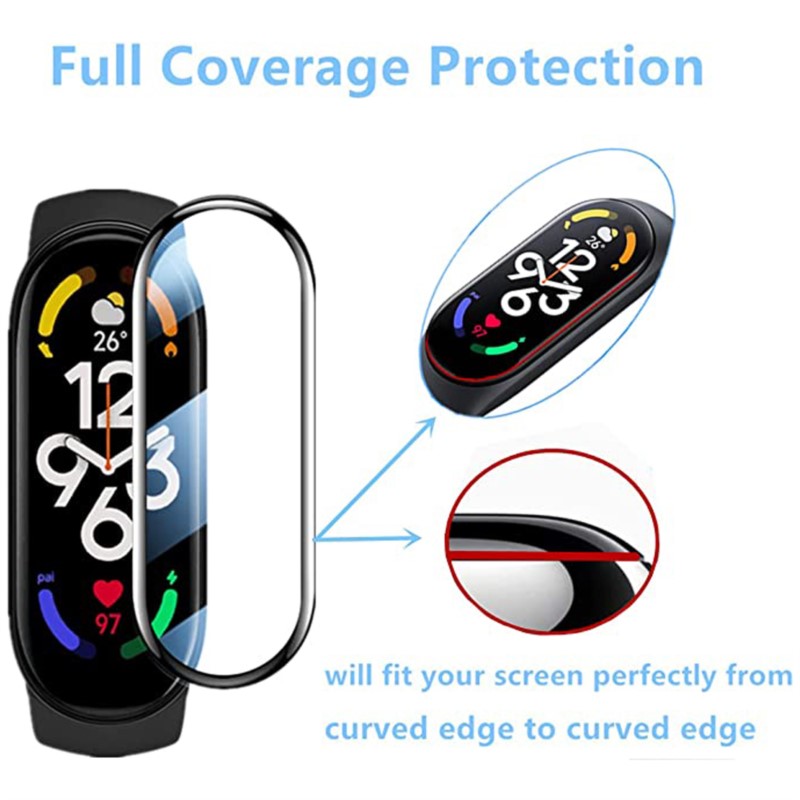 واقي شاشة كامل ثلاثي الأبعاد ل - مراجعة Xiaomi Smartwatch Accessories وسعره