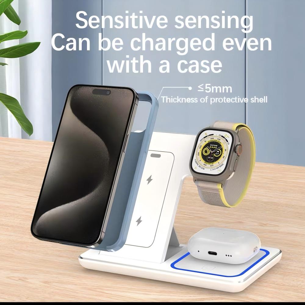 حامل شحن لاسلكي 3 في 1 قابل لل - مراجعة Smartwatch Ac وسعره