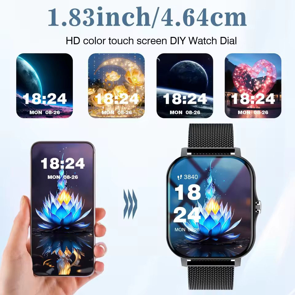 ساعة ذكية جديدة 2026 مع ميزة ا - مراجعة Smartwatch Instagram وسعره