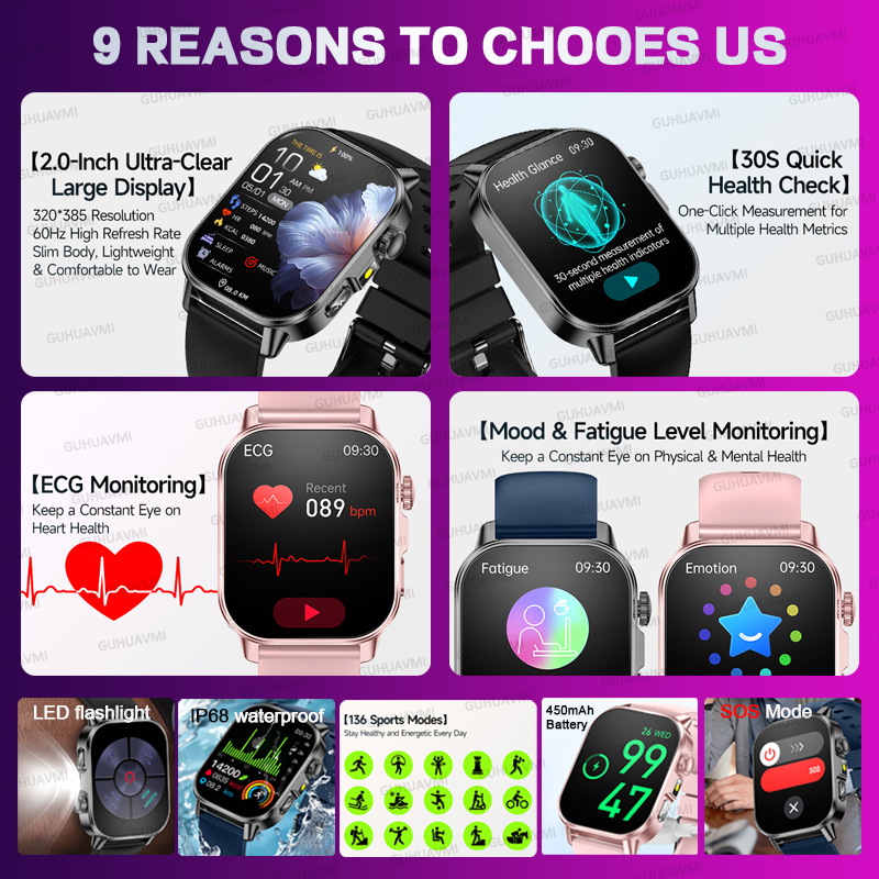 ساعة ذكية نسائية أصلية جديدة م - مراجعة Android Smartwatch Accessories وسعره