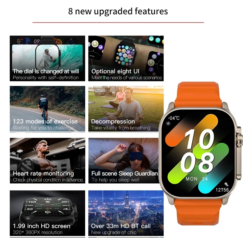 الأصلي T900 الترا 2 ساعة ذكية  - مراجعة Smartwatch Instagram وسعره