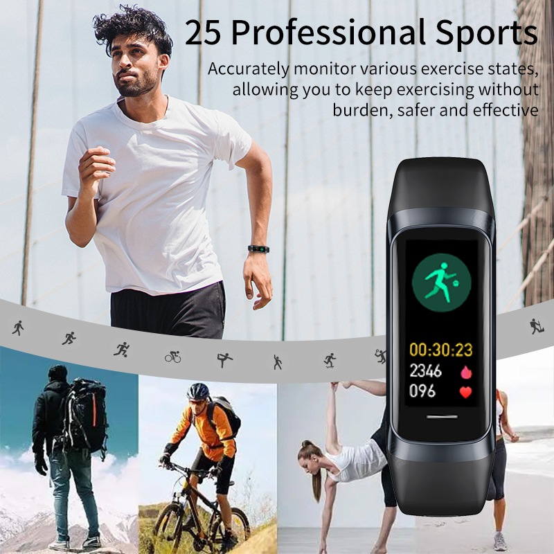 LIGE 1.1 بوصة Amoled مراقب معد - مراجعة Android Smartwatch Accessories وسعره