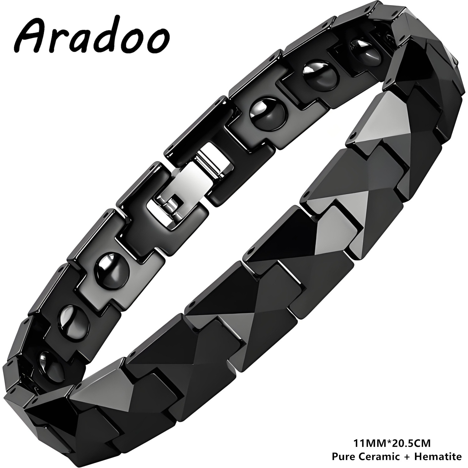 سوار ARADOO من السيراميك الفاخ - مراجعة Ceramic Link Bracelet وسعره
