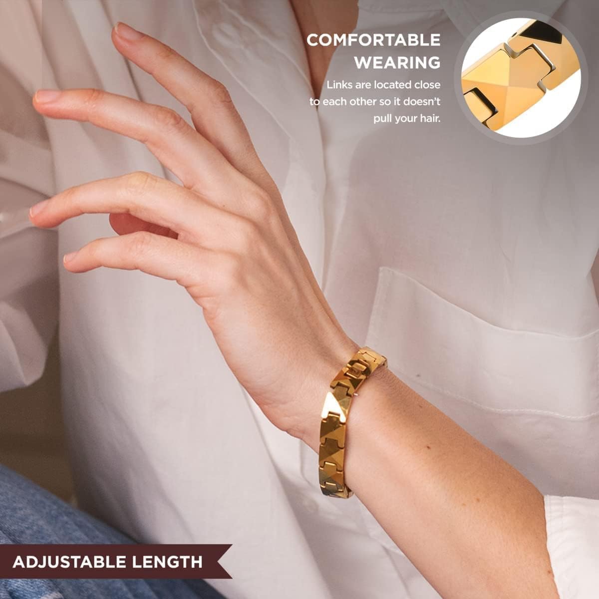 سوار ARADOO من السيراميك الفاخ - مراجعة Ceramic Link Bracelet وسعره