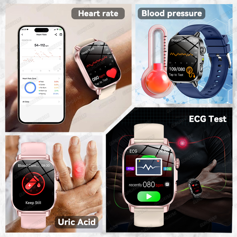 GUHUAVMI 2026 ساعة ذكية جديدة  - مراجعة Android Smartwatch Accessories وسعره