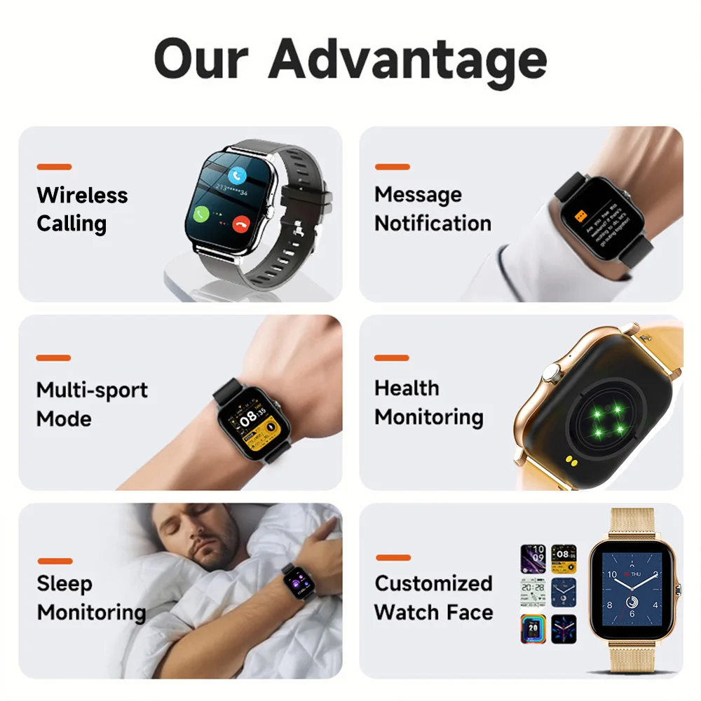 ساعة ذكية لساعات أندرويد IOS 1 - مراجعة Smartwatch Instagram وسعره