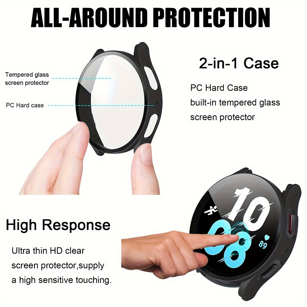 غطاء حماية لساعة سامسونج جالاك - مراجعة Accessories For Galaxy Watch 5 وسعره