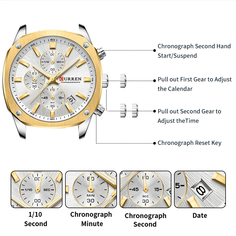 ساعة رياضية رجالية عصرية من CU - مراجعة Accessories With Watch وسعره