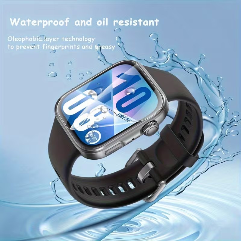 1-4 قطع من واقي الشاشة الهيدرو - مراجعة Huawei Smartwatch Accessories وسعره