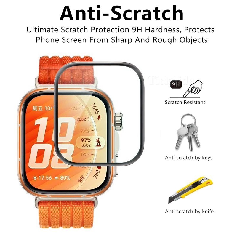 زجاج مقوى ناعم لساعة هواوي فيت - مراجعة Huawei Smartwatch Accessories وسعره