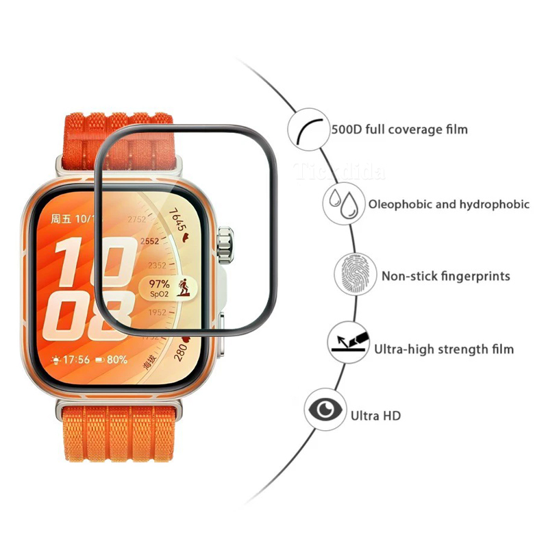 زجاج مقوى ناعم لساعة هواوي فيت - مراجعة Huawei Smartwatch Accessories وسعره