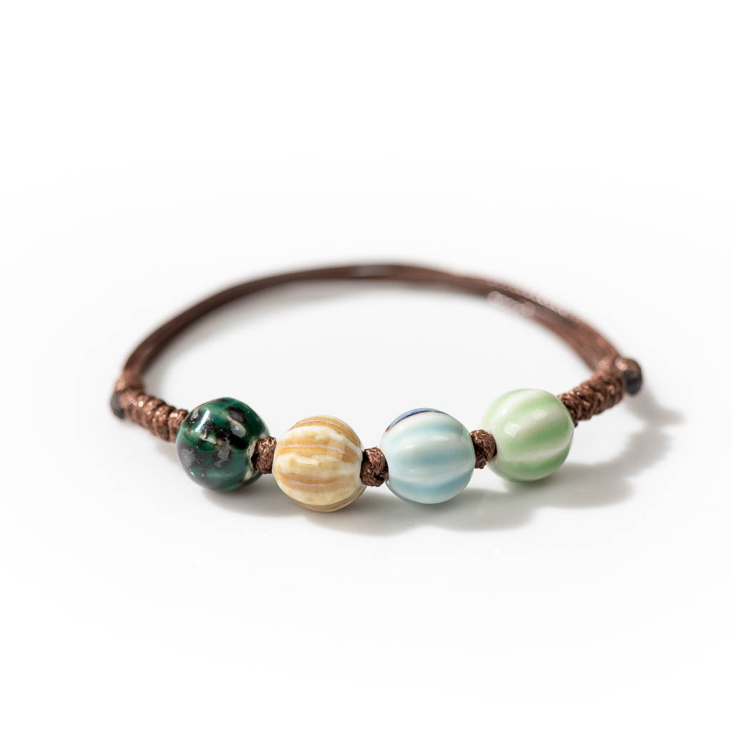 اليدوية السيراميك ريترو ستايل  - مراجعة Ceramic Link Bracelet وسعره