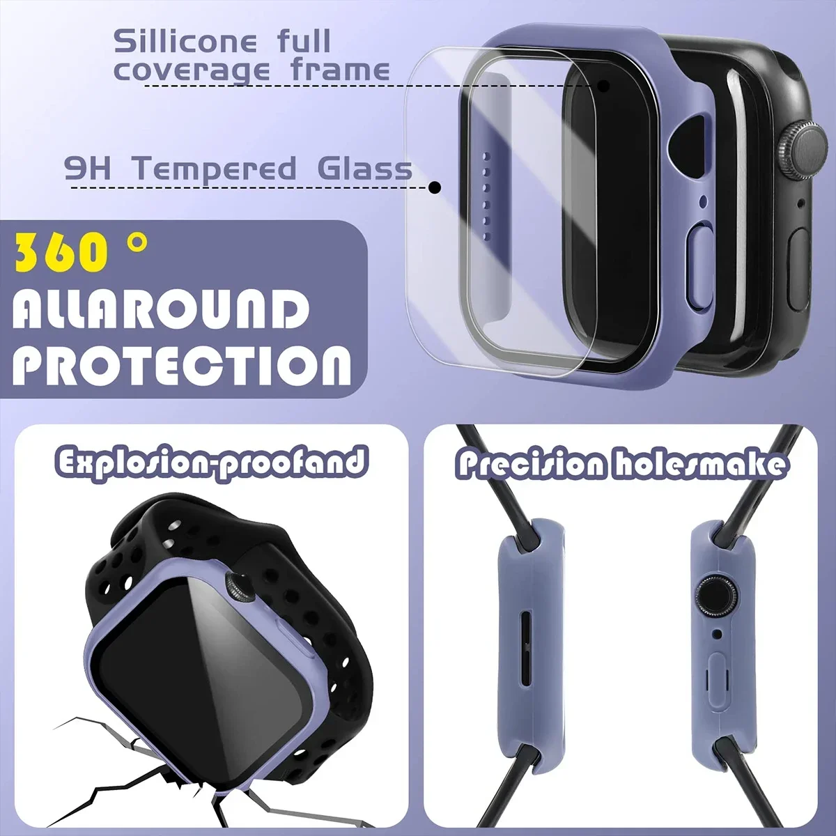 الزجاج المقسى + غطاء لساعة أبل - مراجعة Apple Smartwatch Accessories وسعره