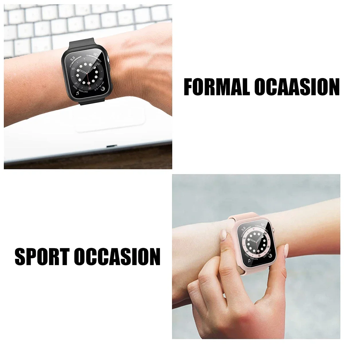 الزجاج المقسى + غطاء لساعة أبل - مراجعة Apple Smartwatch Accessories وسعره